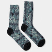 Abstrakt texturiertes grau-blaues Grunge-Muster. Socken (Rechts)