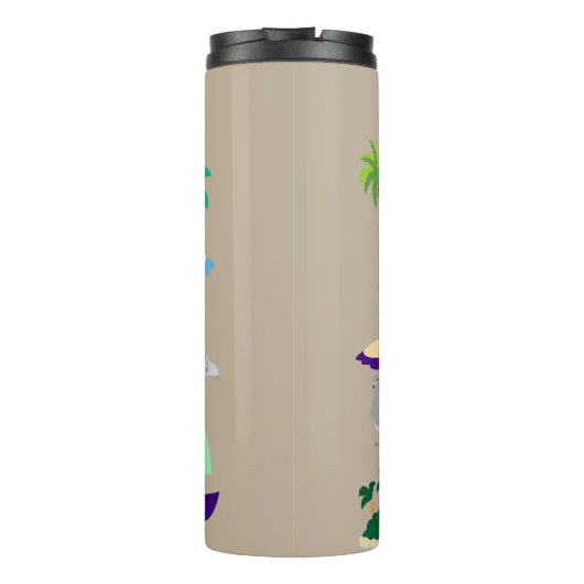 Abstrakt Thermosbecher (Rückseite)