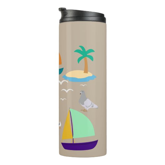 Abstrakt Thermosbecher (Nach rechts gedreht)