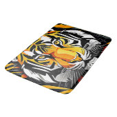 Abstrakt Tiger Art Badematte (Schrägansicht)