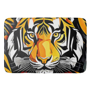 Abstrakt Tiger Art Badematte