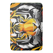 Abstrakt Tiger Art Badematte (Vorderseite Vertikal)