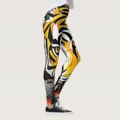 Abstrakt Tiger Art Leggings (Rechts)