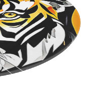 Abstrakt Tiger Art Schneidebrett (Ecke)