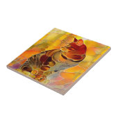 Abstrakt Tiger Cat Keramik Tile Fliese (Seite)