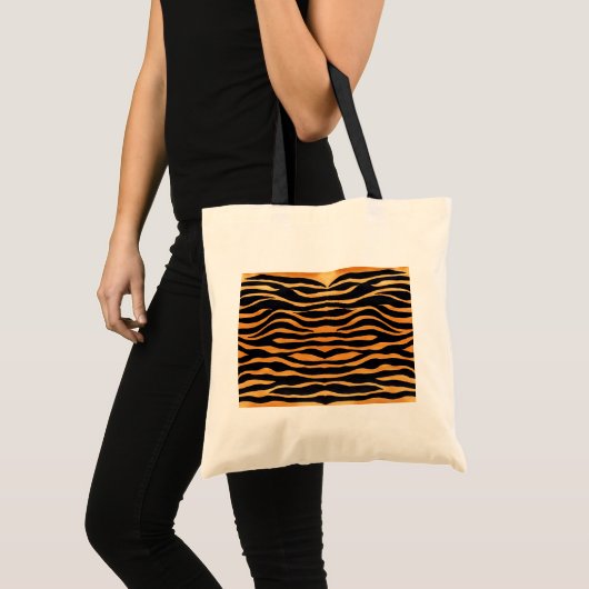 Abstrakt Tiger Drucktasche Tragetasche (Vorderseite (Produkt))