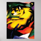 Abstrakt ~ Tiger von Franz Marc Poster (Vorne)