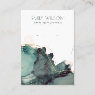Abstrakt-Tinte-Gold-Fußleiste Visitenkarte