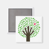 Abstrakt Tree Hugger Magnet (Vorderseite/Rückseite)