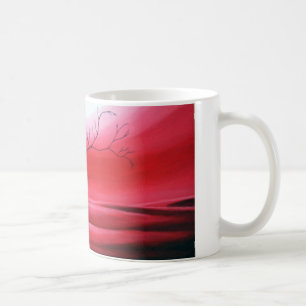 Abstrakt Tree Red Sky Kaffeetasse
