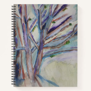 Abstrakt Trees Spiral Notebook Notizblock