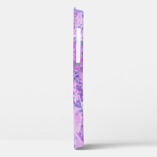 Abstrakt Trendy Camouflage Rosa Lila Blau Case-Mate iPhone Hülle (Rückseite / Links)