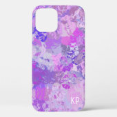 Abstrakt Trendy Camouflage Rosa Lila Blau Case-Mate iPhone Hülle (Rückseite)