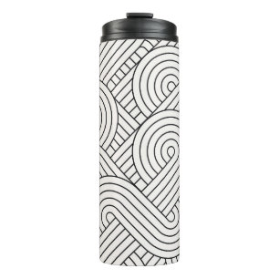 Abstrakt trendy: Farbige Kreise Nahtlos Thermosbecher
