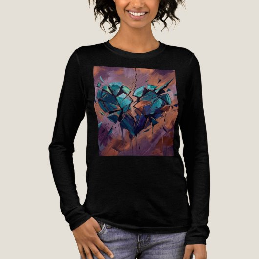 Abstrakt Tri-Blend shirt (Vorderseite)