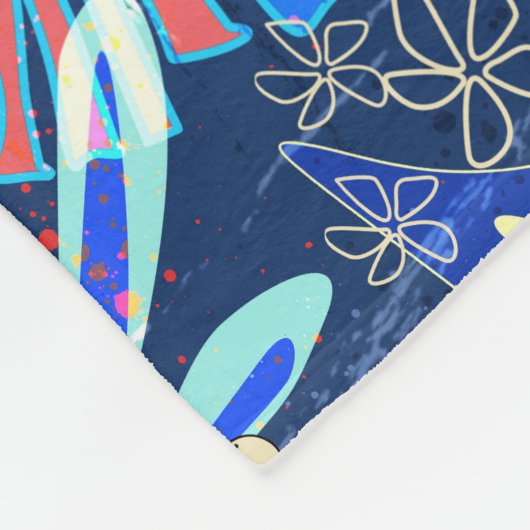 Abstrakt tropisch fleecedecke (Ecke)