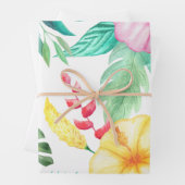 Abstrakt tropisch geschenkpapier set (Beispiel)