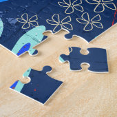 Abstrakt tropisch puzzle (Seite)