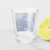 Abstrakt tropisch schnapsglas (Rückseite)