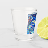 Abstrakt tropisch schnapsglas (Links)