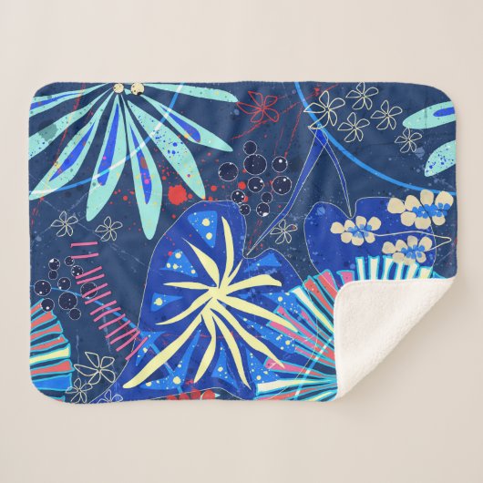 Abstrakt tropisch sherpadecke (Vorderseite (Horizontal))