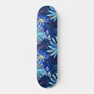 Abstrakt tropisch skateboard