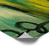 Abstrakt Trumpet Player Poster (Ecke)