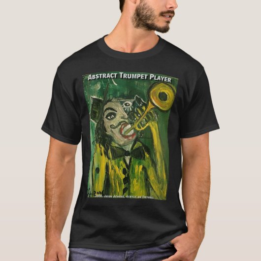 Abstrakt Trumpet Player T-Shirt (Vorderseite)
