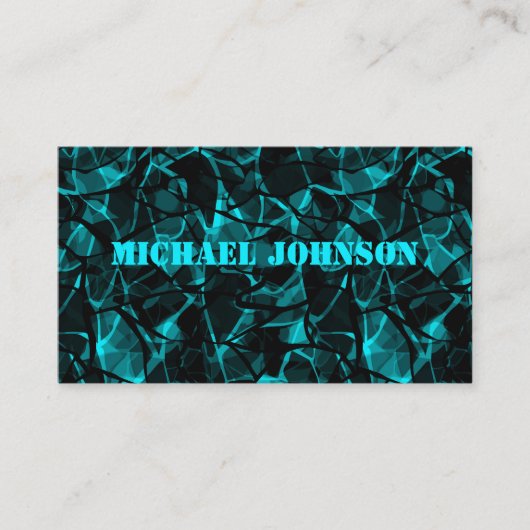 Abstrakt, türkis, kreativ visitenkarte (Vorderseite)