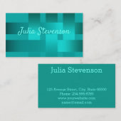 Abstrakt, türkis, kreativ visitenkarte (Vorne/Hinten)