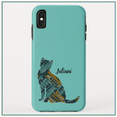 Abstrakt Türkis und Gold Cat Lover Case-Mate iPhone Hülle