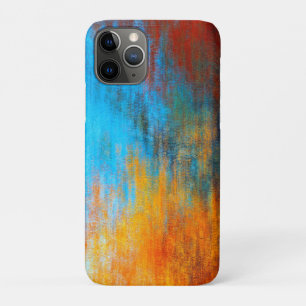 Abstrakt türkisblau, orange und rot Case-Mate iPhone hülle