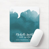 Abstrakt türkisfarbene Aquarelltöne bilden die Kun Mousepad (Mit Mouse)