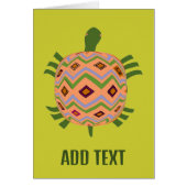 Abstrakt Turtle, Text hinzufügen (Vorne)
