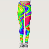 Abstrakt und farblich leggings (Vorderseite)