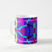 Abstrakt und in der FarbTasse Kaffeetasse (Vorderseite Links)