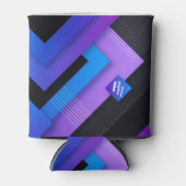 Abstrakt und Monogramm Dosenkühler (Vorderseite)
