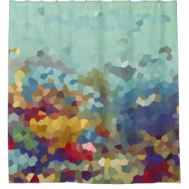 Abstrakt unter dem Meer Duschvorhang