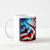 Abstrakt USA Flag Classic Tasse, 11 oz Kaffeetasse (Links)