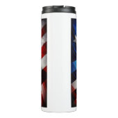 Abstrakt USA Flag Thermal Tumbler Thermosbecher (Rückseite)