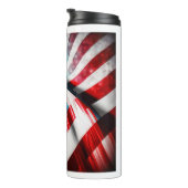 Abstrakt USA Flag Thermal Tumbler Thermosbecher (Nach rechts gedreht)