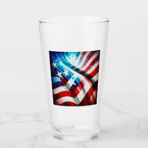 Abstrakt USA Flaggenglas Tumbler