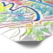 Abstrakt Usui Reiki Symbol Sei He Kei Poster (Ecke)