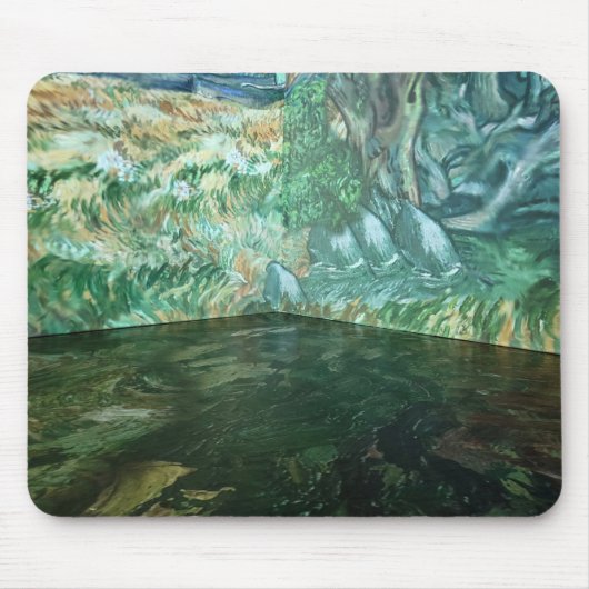 Abstrakt Van Gogh Corner Mousepad (Vorne)