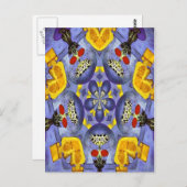 Abstrakt Vase Postkarte (Vorne/Hinten)