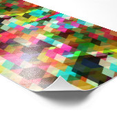 Abstrakt-Vector-Art-FARBIL TRIANGLES SQU Fotodruck (Ecke)