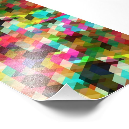 Abstrakt-Vector-Art-FARBIL TRIANGLES SQU Fotodruck (Ecke)