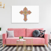 Abstrakt Vector Christlich Cross Religious Leinwanddruck (Insitu (Wohnzimmer))