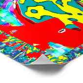 Abstrakt: Verschmutztes Atmen Poster (Ecke)