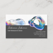 Abstrakt verschwindende farbenfrohe Bläschen Regen Visitenkarte (Rückseite)